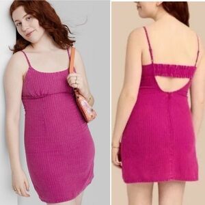 Wild Fable Sleeveless Woven Bodycon Dress - Plum Pink Purple